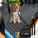 LOVPET LovPet® 2in1 Hundedecke für Auto Rückbank & Kofferraum mit Seitenschutz und Sichtfenster Kofferraumschutz - Wasserabweisende Hunde Autoschondecke Universal Autoschutzdecke Autodecke Rücksitz