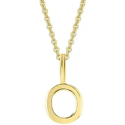 Ketten-Anhänger ONE ELEMENT "Buchstabe O Buchstaben Anhänger aus 333 Gelbgold", gold, Schmuckanhänger, Damen, O, Gelbgold 333, Damen Gold Schmuck Buchstabe O