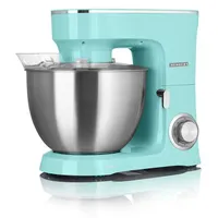 HEINRICHS Küchenmaschine Knetmaschine Teigmaschine 1300W.Küchengerät Rührbesen Knethaken Schneebesen Spritzschutz 10 einstellbare Geschwindigke... - Grün