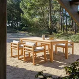 Tikamoon Gartenmöbel-Set Loen 4-tlg. Weiß