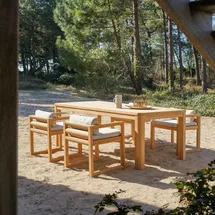Tikamoon Gartenmöbel-Set Loen 4-tlg. Weiß
