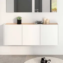 Schrank Hängeschrank 138 cm breit für die Wandmontage