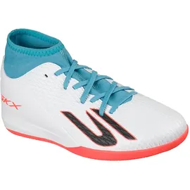 SKECHERS Hallenfußballschuhe White/Türkis/Pink 34