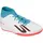 SKECHERS Hallenfußballschuhe White/Türkis/Pink 34