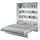 yourhouse24 Wandklappbett Bed Concept 180x200 Schrankbett Vertikal Wandbett Gästebett Weiß - Weiß