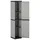 vidaXL Garten-Lagerschrank 34 x 40 x 168 cm Grau-Schwarz