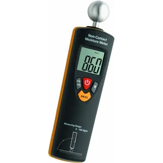 TFA Dostmann Humidcheck NON Contact, Materialfeuchtemessgerät, 30.5503, ideal für die Baustelle & Renovierung, bei Wasserschaden, Feuchtigkeitsmesser digital, schwarz
