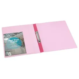 Eichner Präsentationsringbuch 2-Ringe rot-transparent