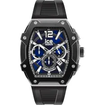 ICE-Watch ICE boliday Black Blue Silver Steel - Schwarze Herrenuhr mit Silikonarmband - 024364 (Large)