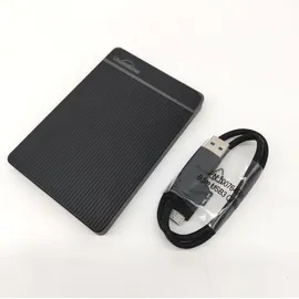 UnionSine Externe Festplatte 500GB ultradünn tragbar 2,5 Zoll USB 3.0, SATA, Festplattenspeicher für PC, Mac,TV, Wii U, Xbox, PS4 (Schwarz)