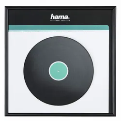 HAMA LP-Cover-Rahmen, Aluminium, Schwarz, 31,5 x 31,5 cm