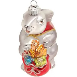 Krebs Glas Lauscha Weihnachtsornament Hase Paul 1-tlg. 10cm