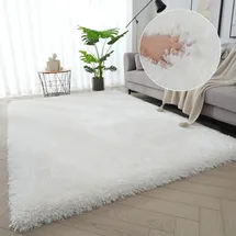 MY HOME »Micro exclusiv Teppich, sehr hoher Flor, weich durch Mikrofaser« rechteckig 78 mm Höhe sehr weich, flauschig, uni, Wohnzimmer, Schlafzimmer, Kinderzimmer