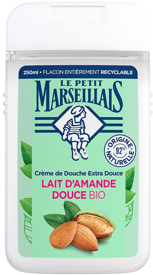 Le Petit Marseillais Crème de Douche Extra Douce Lait D’Amande Douce BIO 250 ml gel douche