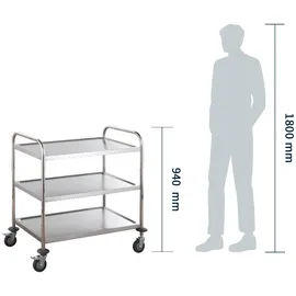 GastroHero Servier- und Transportwagen Basic 3