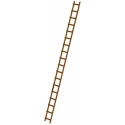 MUNK Dachdecker-Auflegeleiter Holz 18 Sprossen