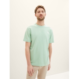 TOM TAILOR Herren T-Shirt mit Rundhalsausschnitt, Mint, XL