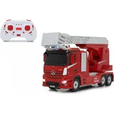 Jamara RC-Nutzfahrzeug Feuerwehr Drehleiter Mercedes-Benz Antos 1:24 2CH RTR rot (405212)