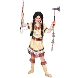 Indianer Squaw Kitana Kinderkostüm - 116