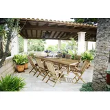 ab:stil.art.moebel KUBA Gartentisch ausziehbar 180-240 x 0 x 75 cm Naturbelassen/Beige