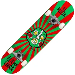 Enuff Lucha 7.25" x 29.5" Rot/Grüne Skateboard 7,25"