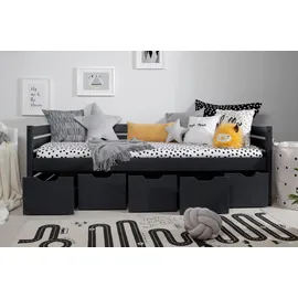 TICAA Sofabett Naomi 90 x 200 cm grau