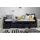 TICAA Sofabett Naomi 90 x 200 cm grau