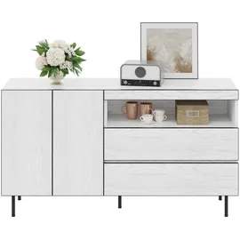 Okwish Sideboard 140 x 77 x 42 cm Weiß