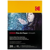 Kodak Fine Art Paper 230g Matte Coated Smooth A4x20 (230 g/m2, 20 x), Fotopapier
