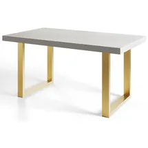 alpi möbel LOFT-U 90 x 77 x 180-280 cm gold/weiß