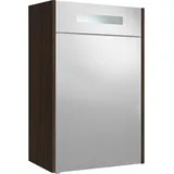 Evenes Spiegelschrank mit beleuchteter Blende, Hanf Ulme, 1 Tür, Anschlag rechts, 600 x 750 x 188 mm - 93 173 52
