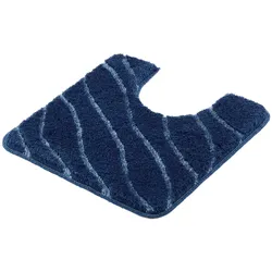 Badematte KLEINE WOLKE "Tram", blau (mare), H:20mm, Polyacryl, Badematten, modernes Wellen Design, Hoch-Tief Effekt