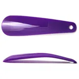 Schuhanzieher aus Kunststoff, 16 cm, Löffelform, Schuhlöffel, langer Griff, Reise-Schuhlöffel, wiederverwendbarer Schuhlöffel, flexibler Schuhlöffel (lila)