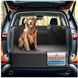 Walser - Kofferraumdecke Bello, Auto-hundedecke, 3in1 Kofferraummatte Mit Ladekantenschutz Und Organizer Schwarz