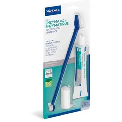 VIRBAC Zahnpflege-aSet für Hund und Katze (Zahnpasta und Bürste) 70 g