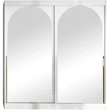 Mirjan24 Schiebetürenschrank Modin 200 x 216 x 65 cm Weiß/Gold