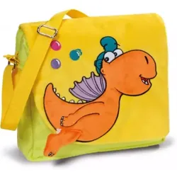 NICI 40694 Kindergartentasche Drache Kokosnuss Plüsch 26x23x7,5cm