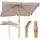 Sekey Balkonschirm 200 x 125 cm Taupe