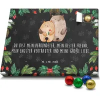 Mr. & Mrs. Panda Schoko Adventskalender Bären Liebe - Schwarz - Geschenk, Umarmung, Blume, Jahrestag, Liebesgeschenk, Partner, Liebesbeweis, Hochz... - Schwarz