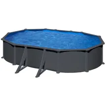 Gre Anthracite Oval 610 x 375 x 132 cm inkl. Sandfilteranlage