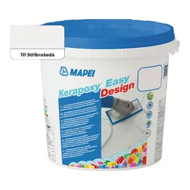 Mapei Kerapoxy Design Deko-epoxy-mörtel, Säurebeständig, Mosaik-fliesenfuge, Pool und Mehr, silbergrau - Zweikomponentiger Klebstoff dekorativer Fugenmörtel