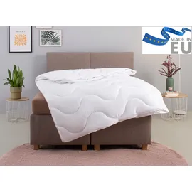 OTTO home Microfaserbettdecke Mailo Bettdecke 135x200 cm, 155x220 cm, Füllung: Polyester, Bezug: Microfaser-Feinbatist, Sommer, Winter, Decke, kuschelweicher Microfaser-Feinbatist Bezug weiß 155 cm x 220 cm