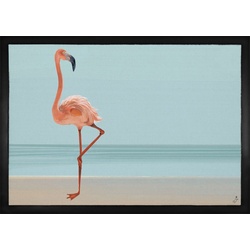 Fußmatte Flamingos - Ein Schöner Flamingo, 1art1, Höhe: 5 mm 70 cm x 50 cm x 5 mm