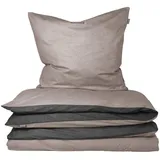 SCHIESSER Doubleface Schwarz 135 x 200 cm + 80 x 80 cm