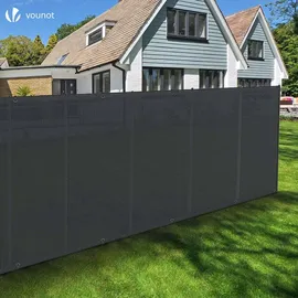 VOUNOT VOUNOT® Zaunblende 1.5×10m, Sichtschutz Zaun 90 g/m2 HDPE Schattiernetz, Anthrazit