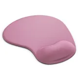 CSL Mauspad Office Gel Mousepad mit ergonomischer Handgelenkauflage, Office Gel Mousepad mit ergonomischer Handgelenkauflage,dunkelrosa rosa