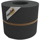 zaunzu® zaun|zu® Sichtschutz PP Premium Gelocht 15 Prozent Streifen Anthrazit 26m