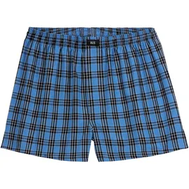 H.I.S. Webboxer kariert blau S 3er Pack