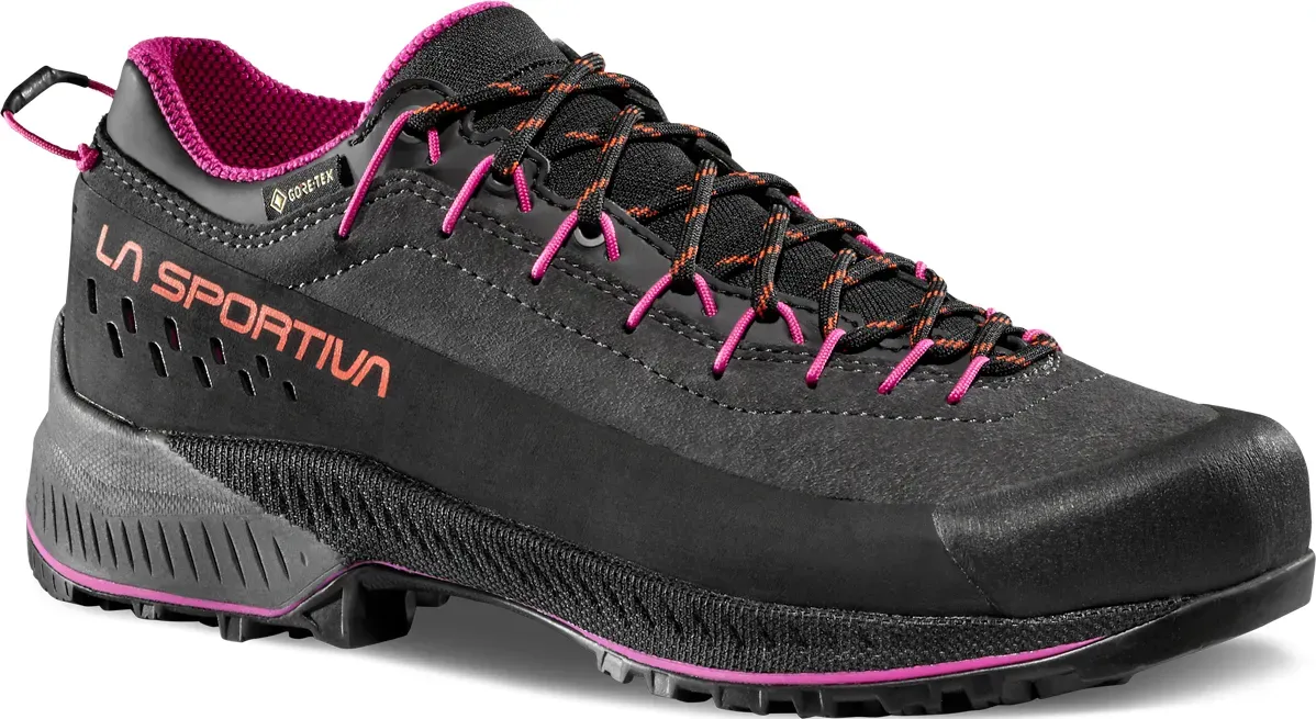 La Sportiva Damen TX4 Evo GTX Zustiegsschuh - 38.5 - Carbon/Springtime