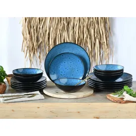 CreaTable Capri Tafelservice 18-tlg. blau